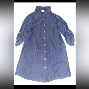 Faded Glory Button Up Shirt Dress Size M 7-8